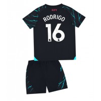 Manchester City Rodri Hernandez #16 Tretí Detský futbalový dres 2023-24 Krátky Rukáv (+ trenírky)